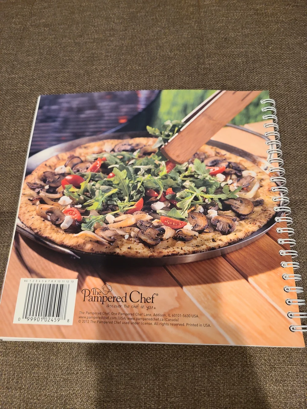 The Pampered Chef Great Grilling Recipes spiral-bound cookbook
